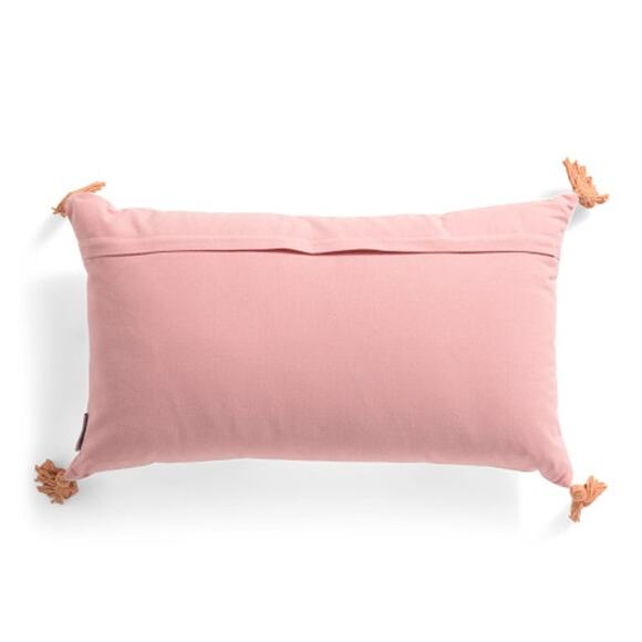 Cupcakes & Cashmere HALLOWEEN GHOST Pillow 14x24 Embroidered Pastel NEW - Picture 2 of 15